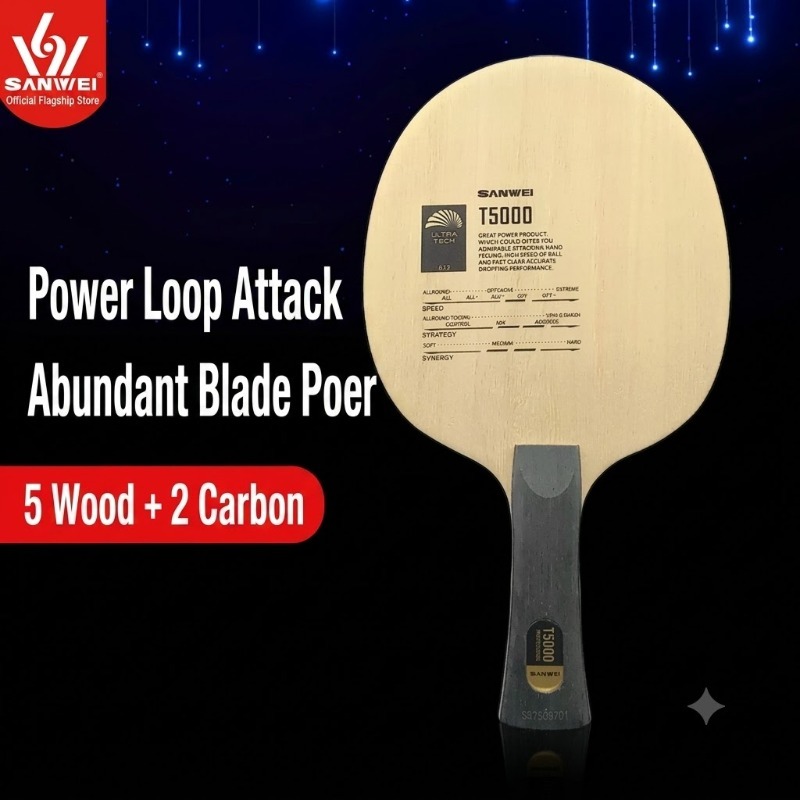 1pcs SANWEI T5000 Table Tennis - Table Tennis Bat Butterfly recension och pris