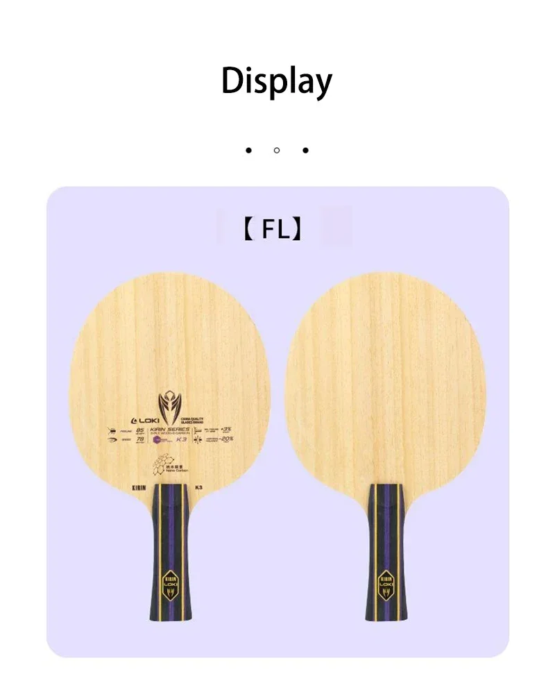 Original LOKI Kirin K3 Table T - Table Tennis Bat Butterfly recension och pris