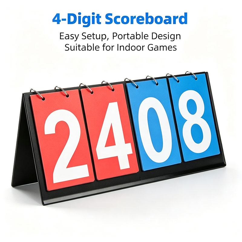 4‑Digit Flip Scoreboard Portab - Table Tennis Scoring recension och pris