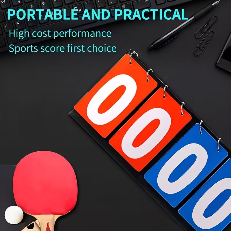 4‑Digit Flip Scoreboard Portab - Table Tennis Scoring recension och pris