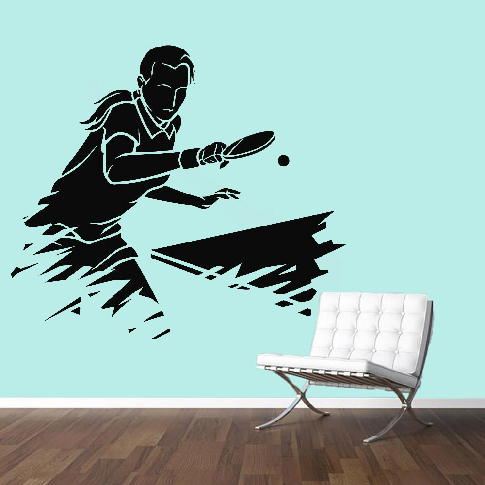 Ping Pong Sports Wall Sticker  - Table Tennis Live recension och pris
